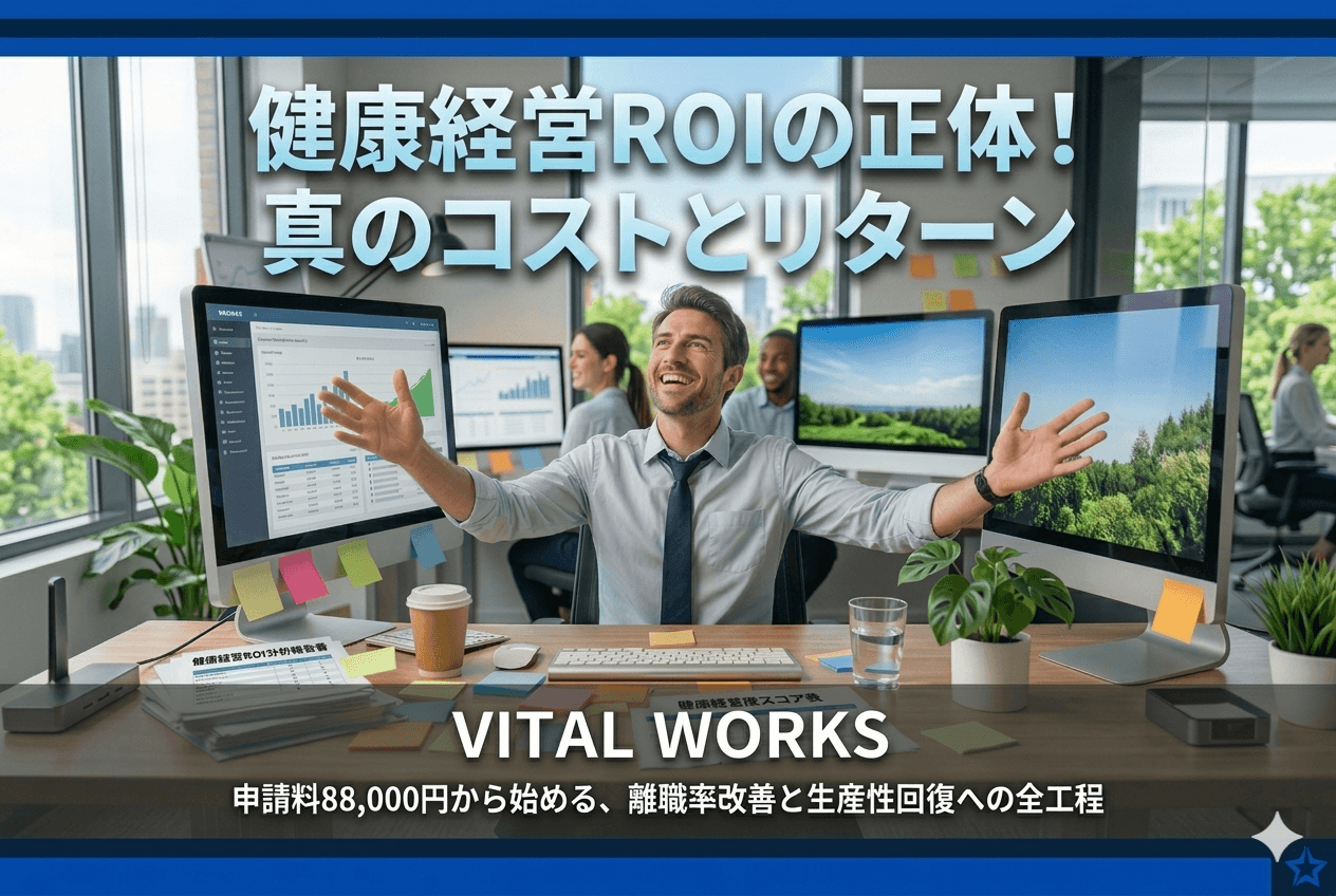 健康経営銘柄・ホワイト500の取得コストとROI全解剖――88,000円の投資が離職率1/4・億単位の生産性回復をもたらすまでの全工程