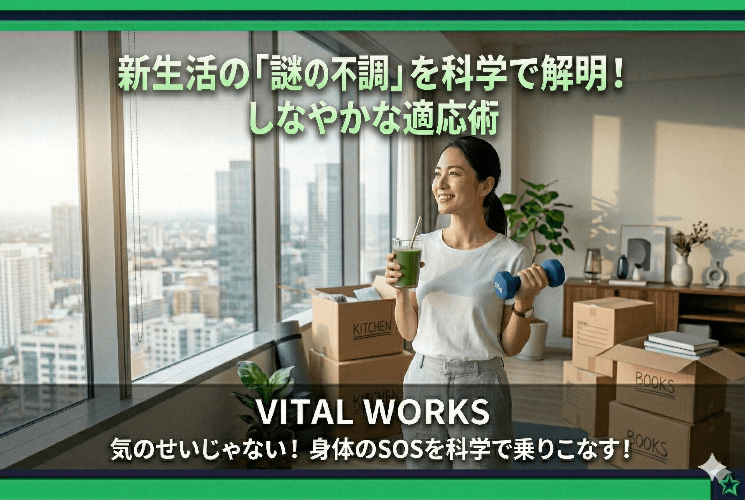 新生活の「なぜか疲れる」に終止符を。倦怠感・不眠・胃痛の正体は？科学で導く「しなやか適応術」