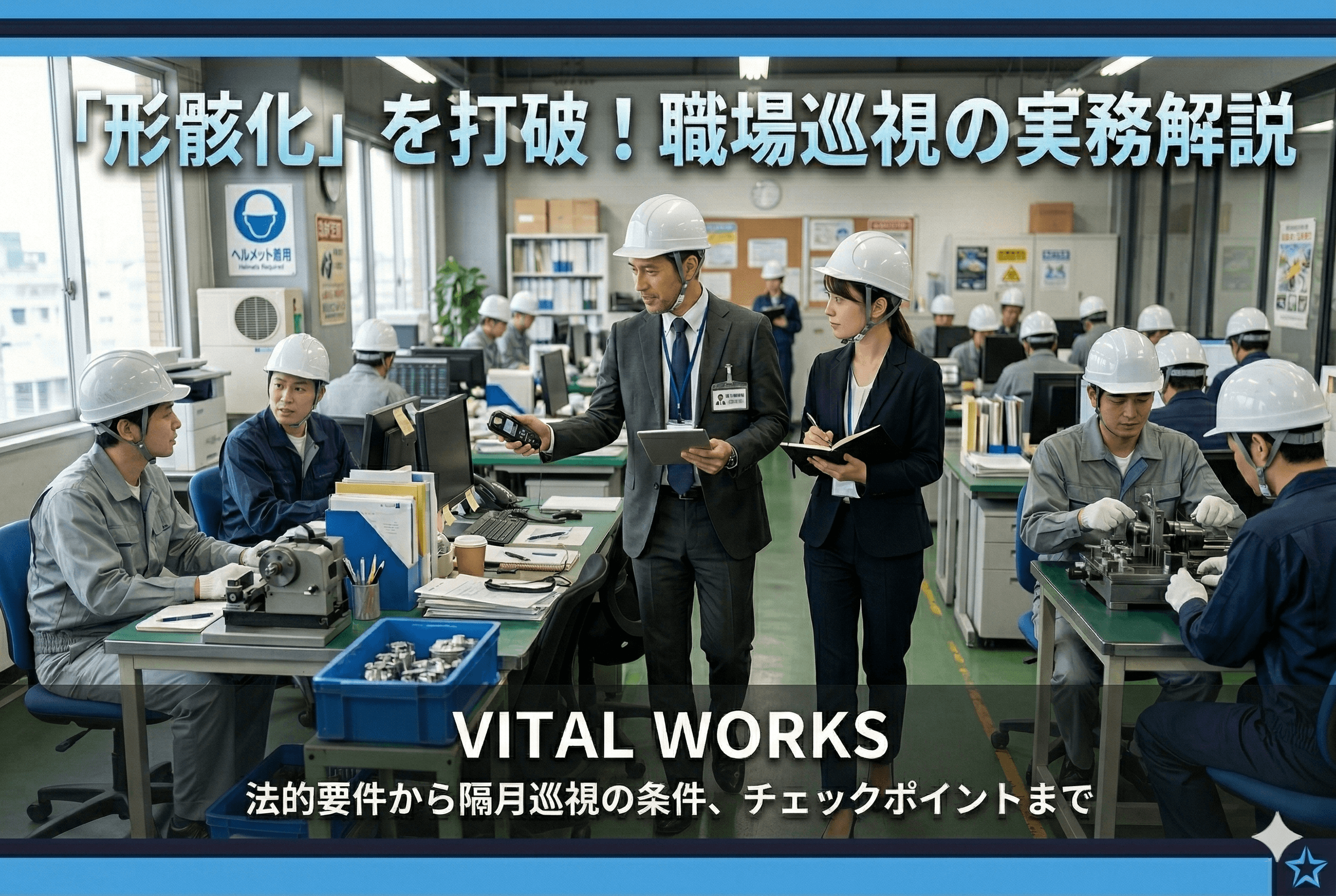 【実務マニュアル】産業医による職場巡視の極意：法的要件から「組織改善」に繋げるチェックポイントまで徹底解説